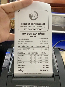 Máy tính tiền cho Hồ Câu - Bán Toàn Quốc