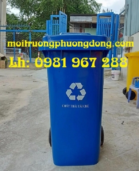 Địa chỉ cung cấp thùng rác 240 lít màu dương