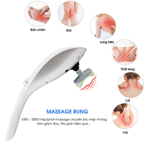 Máy massage cầm tay Hàn Quốc: với tia hồng ngoại giúp giảm đau toàn thân nhanh chóng