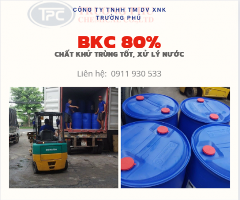 BKC 80% chất xử diệt khuẩn phổ rộng