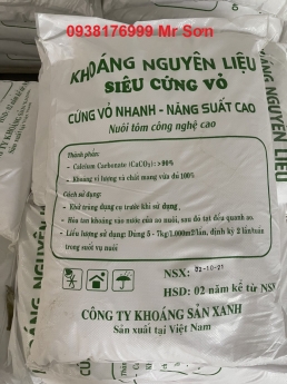 Khoáng nguyên liệu dùng trong nuôi tôm tại Việt Nam