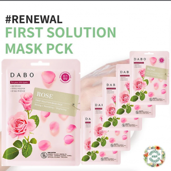 Bộ 10 miếng mặt nạ Tinh chất Hoa hồng - Dabo First Solution Mask Pack Rose