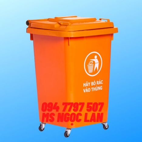 Bán thùng rác nhựa 60l giá rẻ bền đẹp