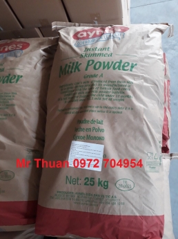 bột thực phẩm Skim Milk ( sữa gầy ) được sử dụng trong ngành sản xuất bánh kẹo, kem, sữa bột