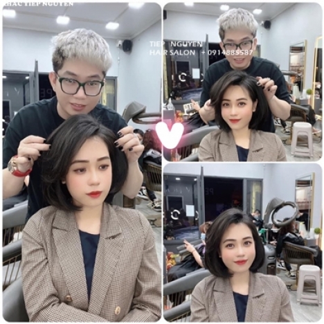 27 tóc layer,Miss Grand, tóc ngắn - Học nghề tóc Tiệp Nguyễn