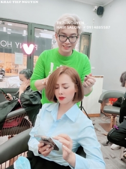 9tóc layer,Miss Grand, tóc ngắn - Học nghề tóc Tiệp Nguyễn