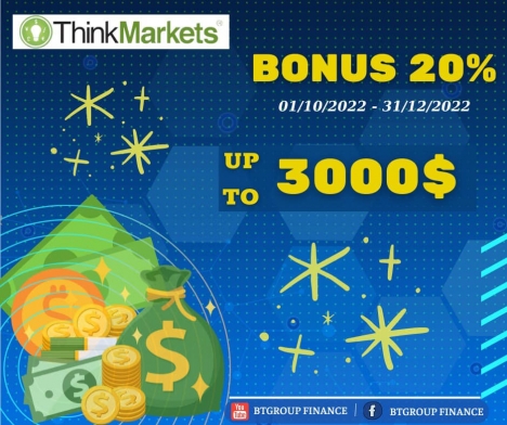 Thinkmarkets chào mừng bonus 20%