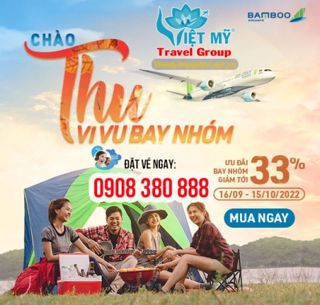 Bamboo Airways GIẢM đến 33% giá vé bay theo nhóm