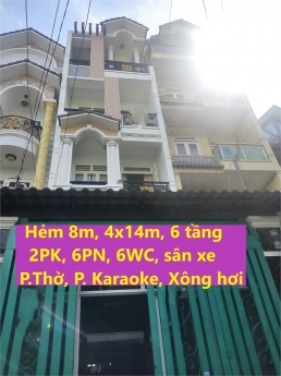 Nhà siêu đẹp Phạm Văn Chiêu, Phường 8, Gò Vấp – Hẻm 8m, 56m2, 6 tầng, Giá rẻ.
