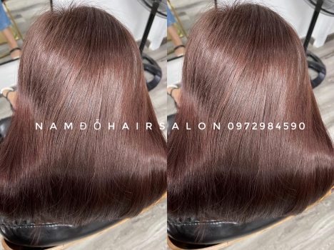 Nhuộm Tóc Top Salon Làm Màu Nâu Đỏ Đẹp Giá Rẻ Hoài Đức -Nam Đỗ Hair Salon
