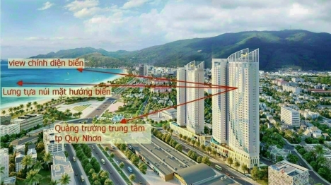Chính chủ bán gấp Căn hộ khách sạn Quy Nhơn 5 sao view biển, sổ đỏ lâu dài  giá rẻ 39 triệu/m.