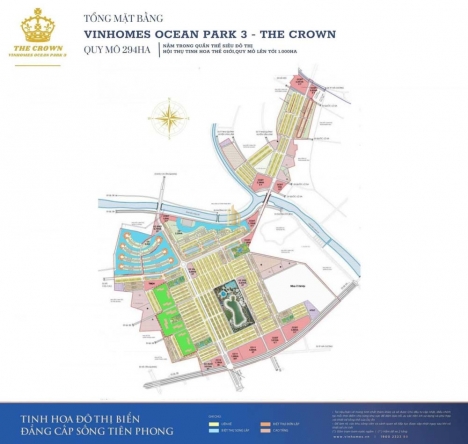 Bán Biệt thự liền kề dự án Vinhomes Ocean Park 3 - The Crown