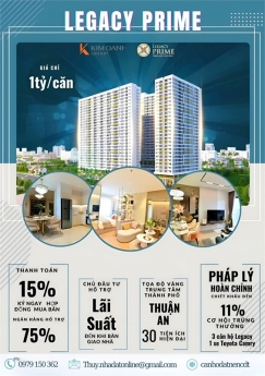 Căn Hộ Legacy Prime - Ngay Vsip 1 TP. Thuận An, Bình Dương, giá chỉ từ 1.1tỷ /căn