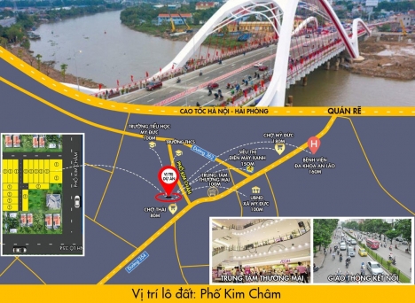 Bán lô đất phố Kim Châm trục đường kết nối đường tỉnh 354 và 362 Hải phòng