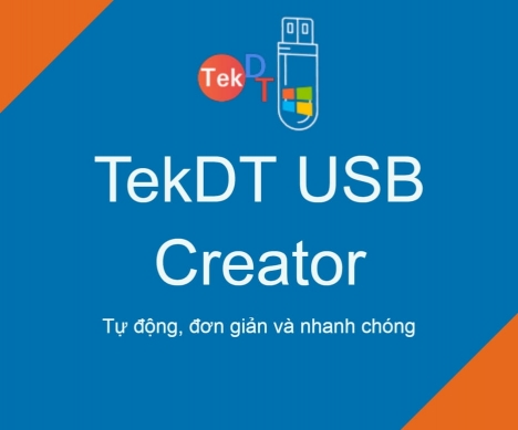TekDT USB Creator - Phần mềm tạo USB cài win tự động cho cửa hàng vi tính