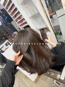 Nhuộm Màu Nâu Lạnh Ánh Khói Top Salon Làm Đẹp Giá Rẻ Hoài Đức - Nam Đỗ Hair Salon