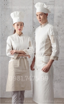 Mẫu đồng phục bếp trưởng kiểu dáng thời trang, thiết kế độc quyền đẹp nhất