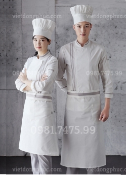 Mẫu đồng phục bếp trưởng kiểu dáng thời trang, thiết kế độc quyền đẹp nhất
