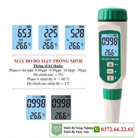 Bút đo độ mặn nước tưới cây - máy đo chuyên dụng độ chính xác cao