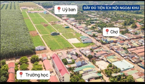 Đất nền thổ cư Phú Lộc ngay trung tâm hành chính mới của Đắk Lắk giá chỉ 900 triệu bao sổ.