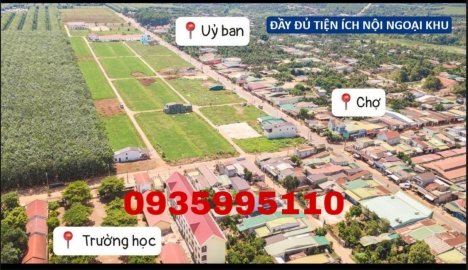 Bán đất giá tốt sổ đ ỏ full thổ cư TRUNG TÂM HÀNH CHÍNH MỚI huyện Krông Năng.