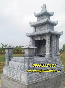 105+ Chế tác mẫu mộ đá ba mái lắp tại Nghĩa Hưng - Nam Định