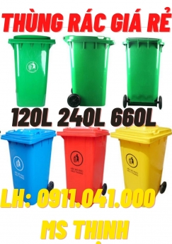 Chuyên cung cấp thùng rác giá rẻ 120lit, 240lit, 660lit