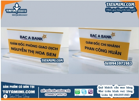 Biển chức danh với nhiều kiểu dáng