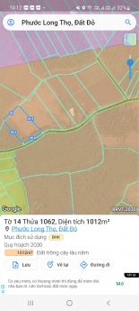 Đất vườn ngay KCN Đất Đỏ, tỉnh Bà Rịa Vũng Tàu. 1.000m2, có đường trên sổ giá chỉ có 1tyr6.