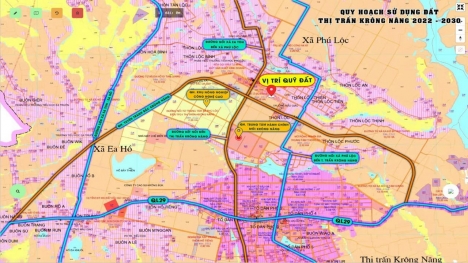 bán đất nền sồ đỏ tại trung tâm hành chính huyện Krông Năng giá 899tr/nền diện tích132m2
