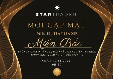 #STAR_TRADER mời họp mặt các IB,TEAMLEADER, MIB miền Bắc lần 1