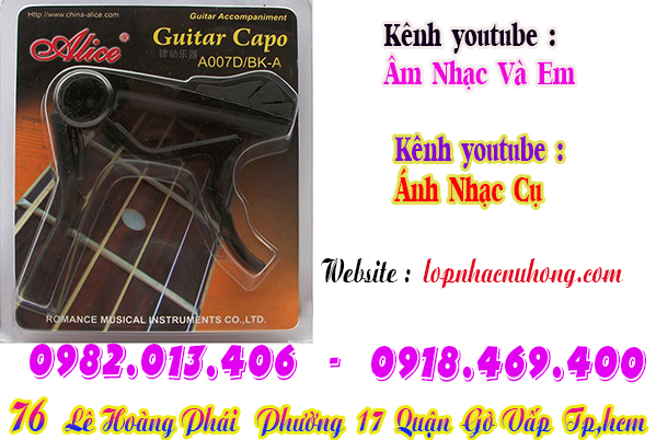 Địa chỉ nơi bán capo đàn guitar tại Sài Gòn, Gò Vấp, Tphcm 
