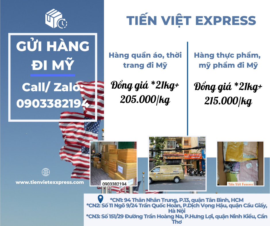 Gửi hàng đi nước ngoài - Tiến Việt Express