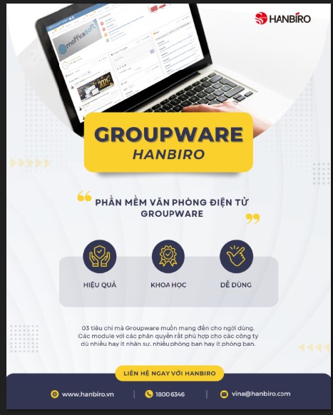 Groupware Hanbiro - Lựa chọn quản lý công việc của nhiều Doanh nghiệp
