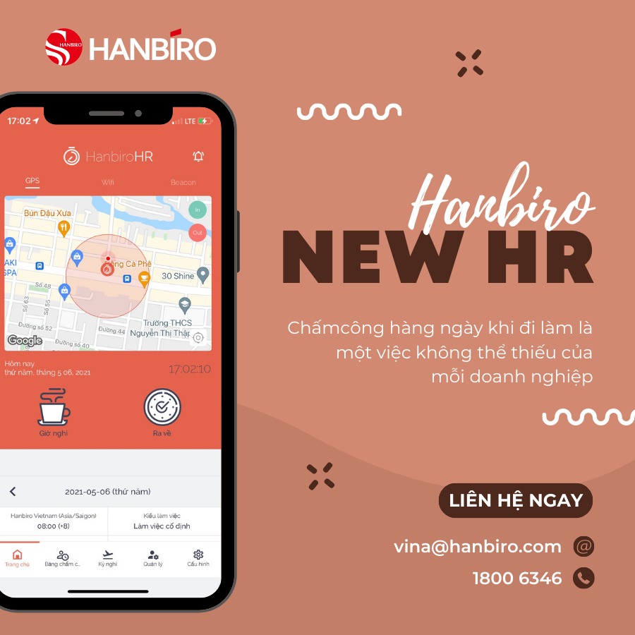Chấm công 4.0 với NewHR Hanbiro Groupware