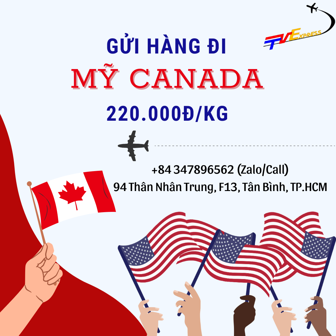 Gửi hàng đi Mỹ Canada uy tín - Tiến Việt Express