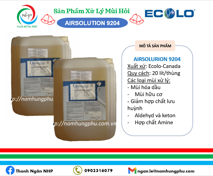 sản phẩm khử mùi các ngành công nghiệp nặng Airsolution 9204