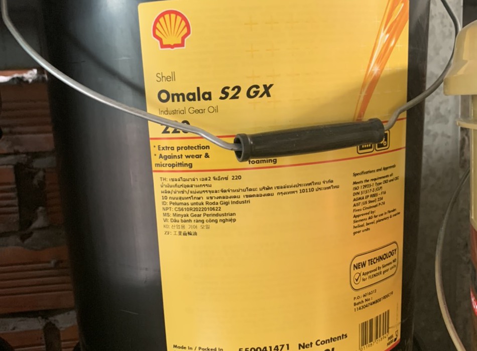Dầu Nhớt Bánh Răng Shell Omala S2 GX 220 - Dầu Nhớt Shell Chính Hãng