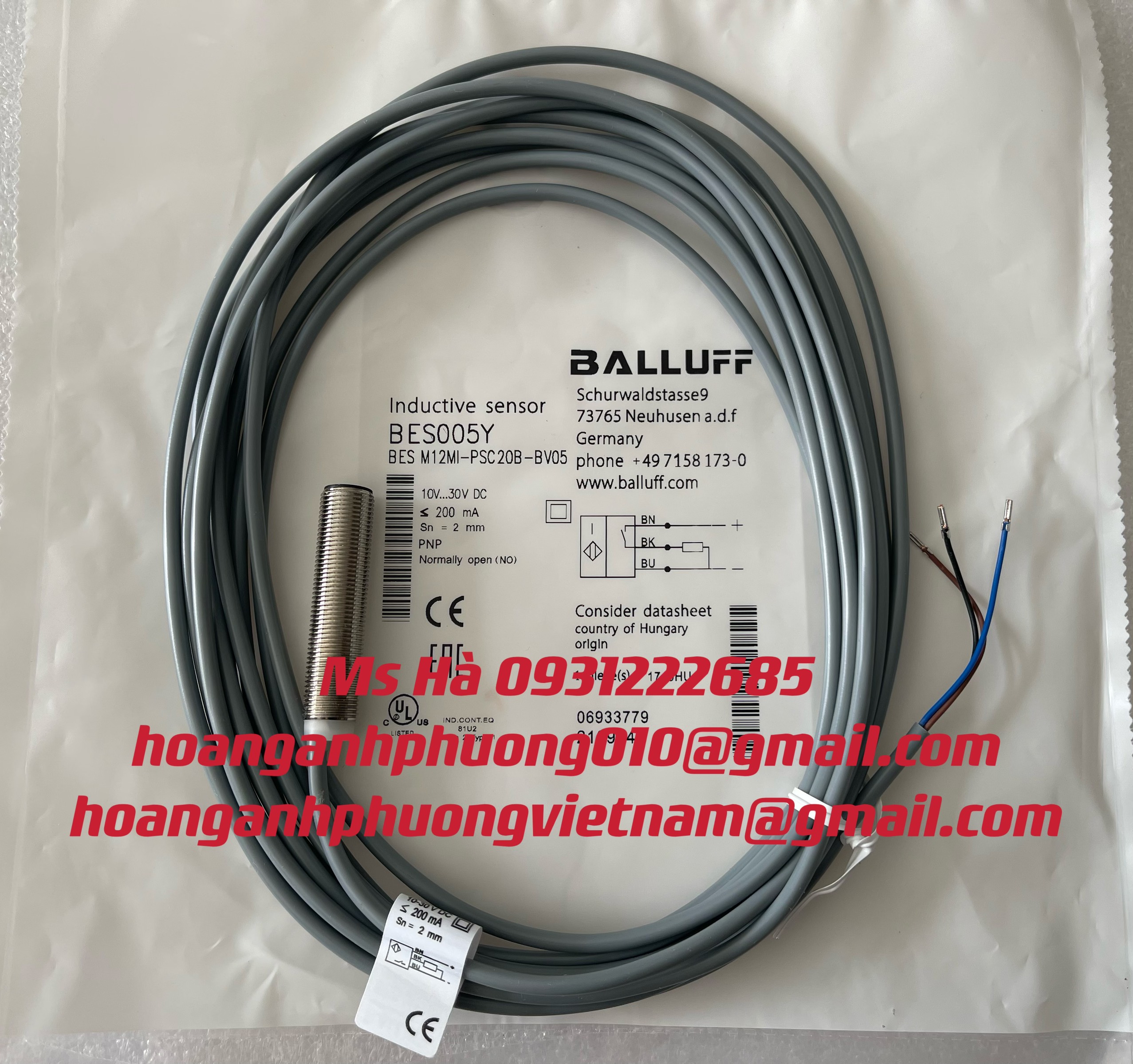 Sensor tiệm cận BES005Y balluff - Hoàng Anh Phương 