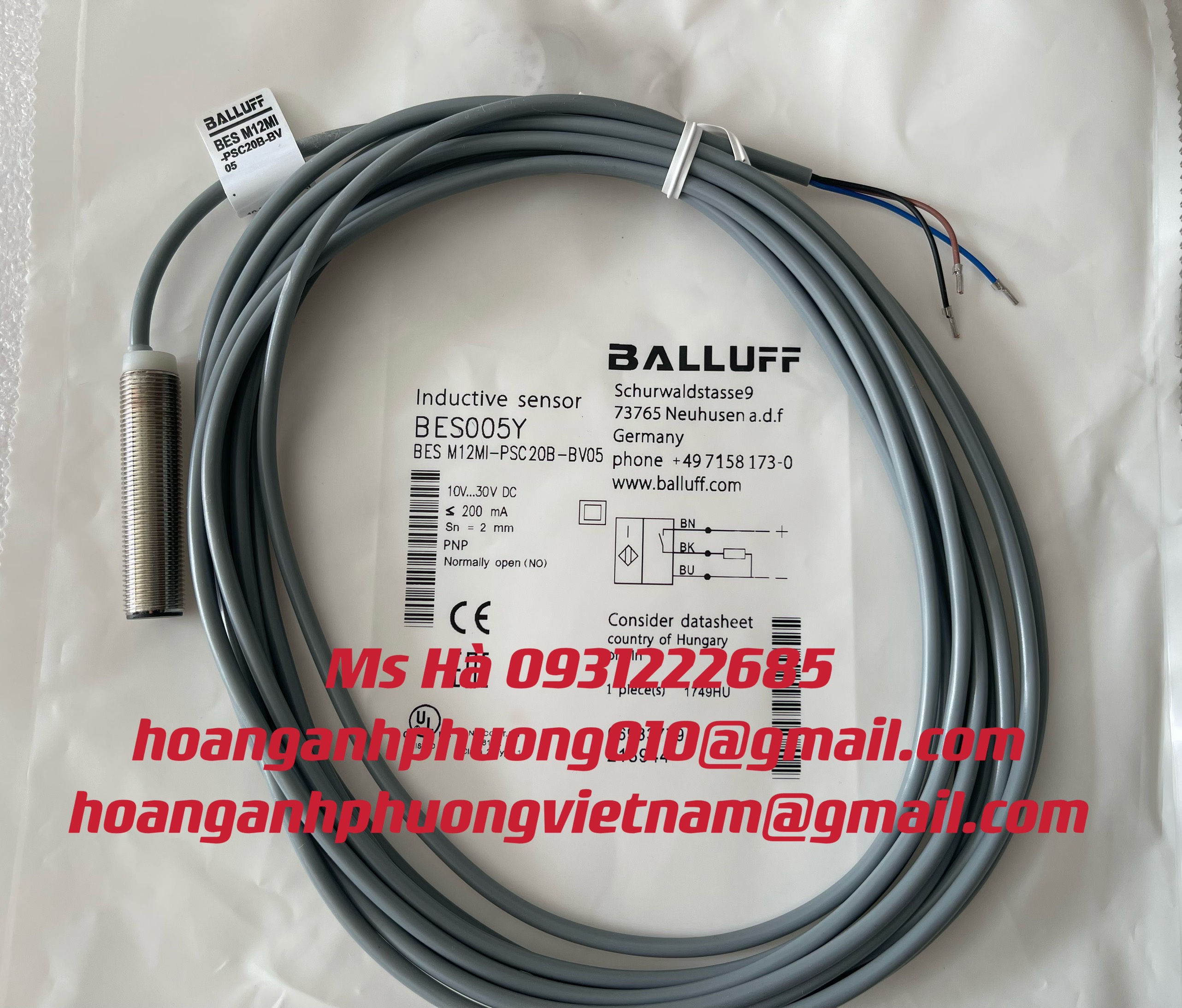 Sensor tiệm cận BES005Y balluff - Hoàng Anh Phương 