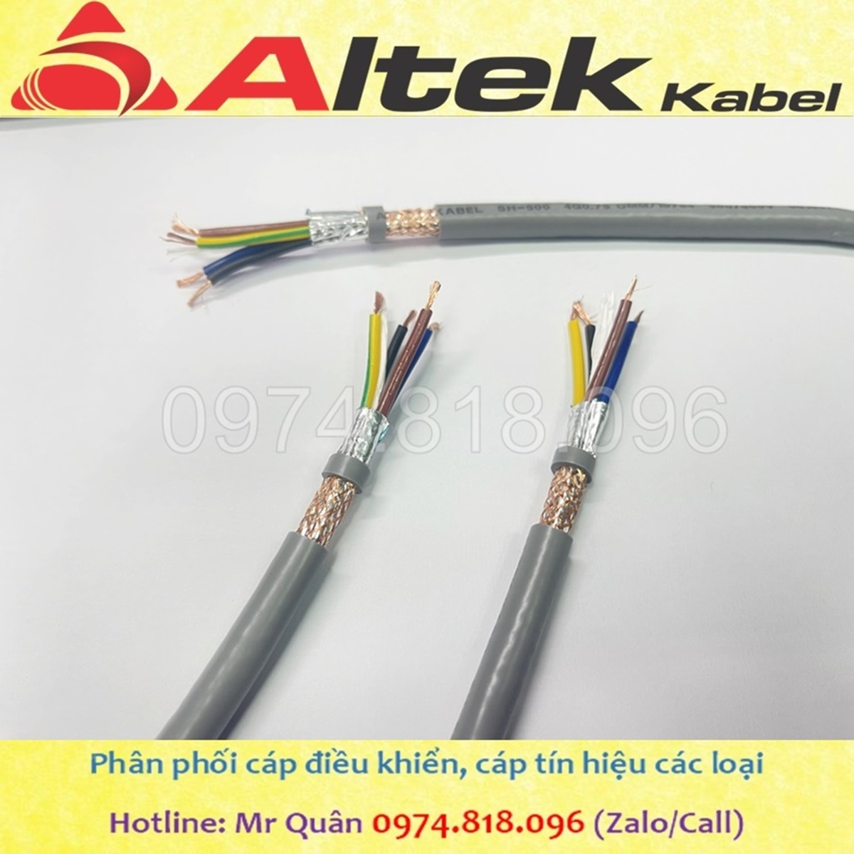 Cáp điều khiển 4 lõi mềm thương hiệu Altek Kabel