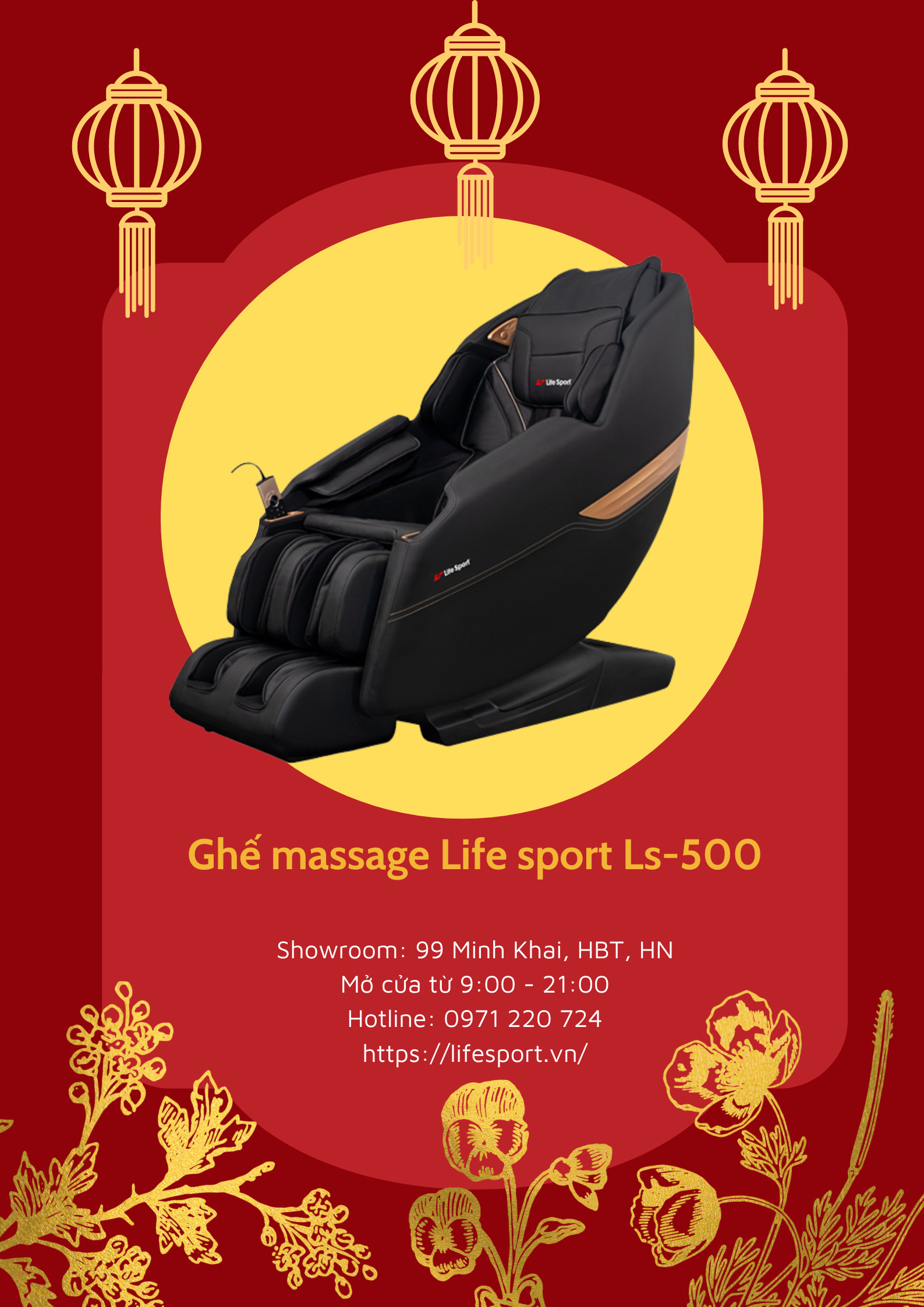 Ghế massage LS-500 sale lớn giá chạm đỉnh quà trao tay