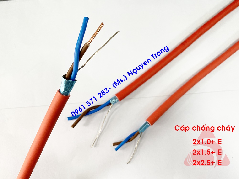 Cáp fire resistant cable, cáp tín hiệu chống cháy 2 lõi