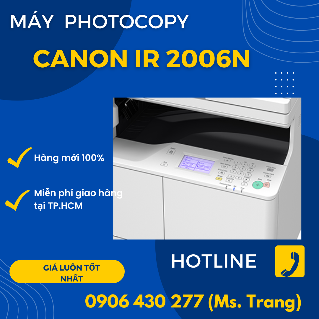 Máy photocopy Canon 2006N giá tốt, BH chính hãng