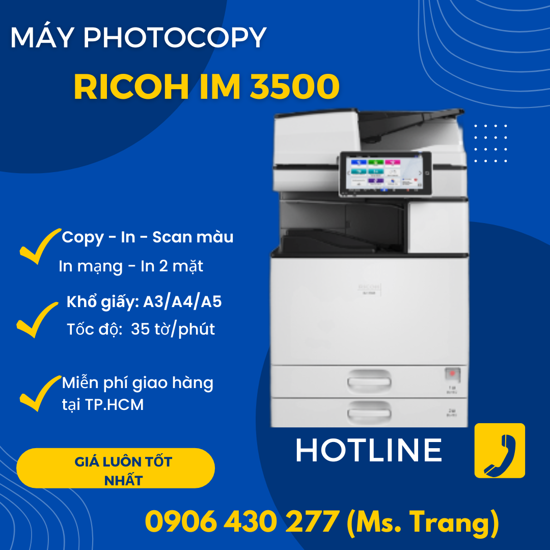 Hộp mực photocopy Ricoh IM 3500 chính hãng giá siêu tốt