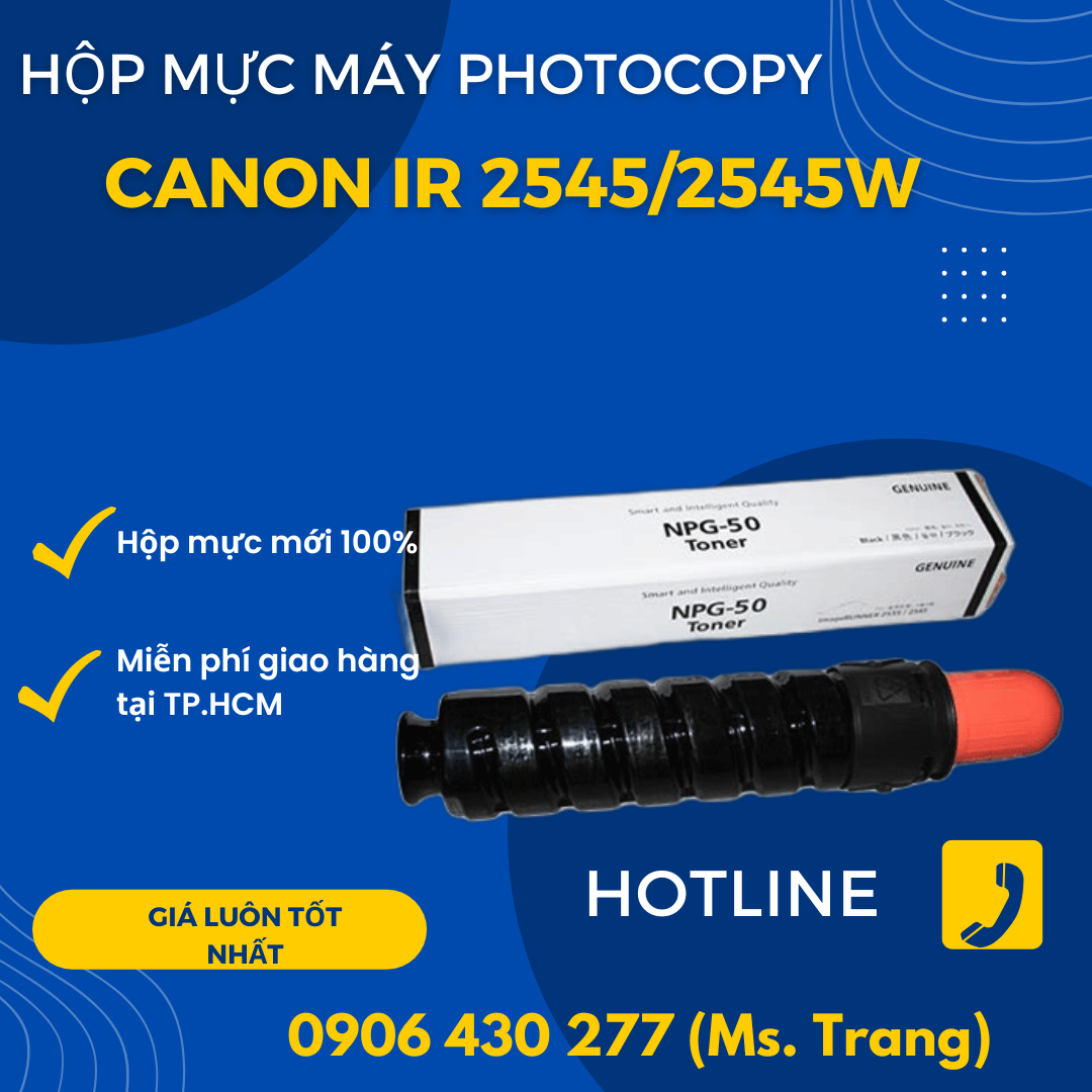 Mực máy photocopy Canon 2545/2545w giá rẻ