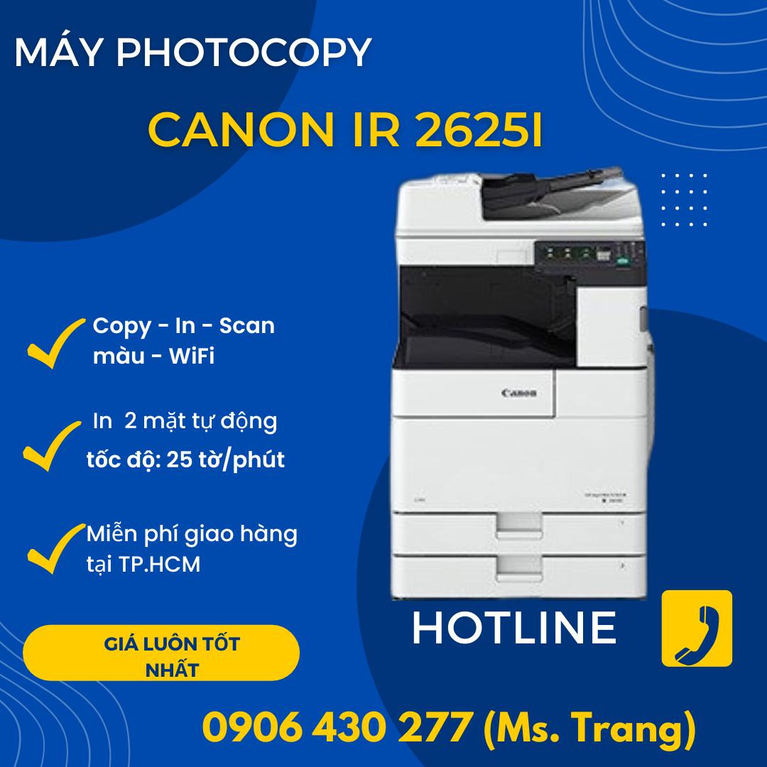 Máy photocopy Canon 2625i (copy/in/scan/khổ giáy A3) giá rẻ