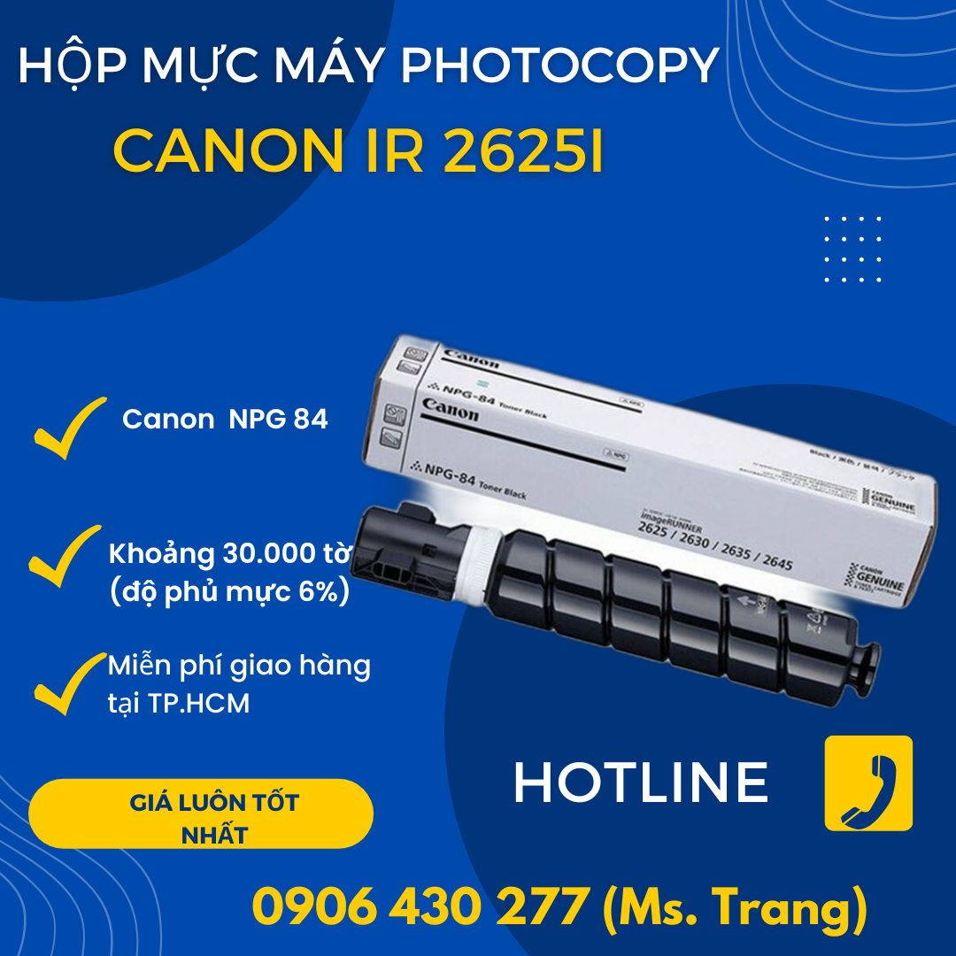 Máy photocopy Canon 2625i (copy/in/scan/khổ giáy A3) giá rẻ
