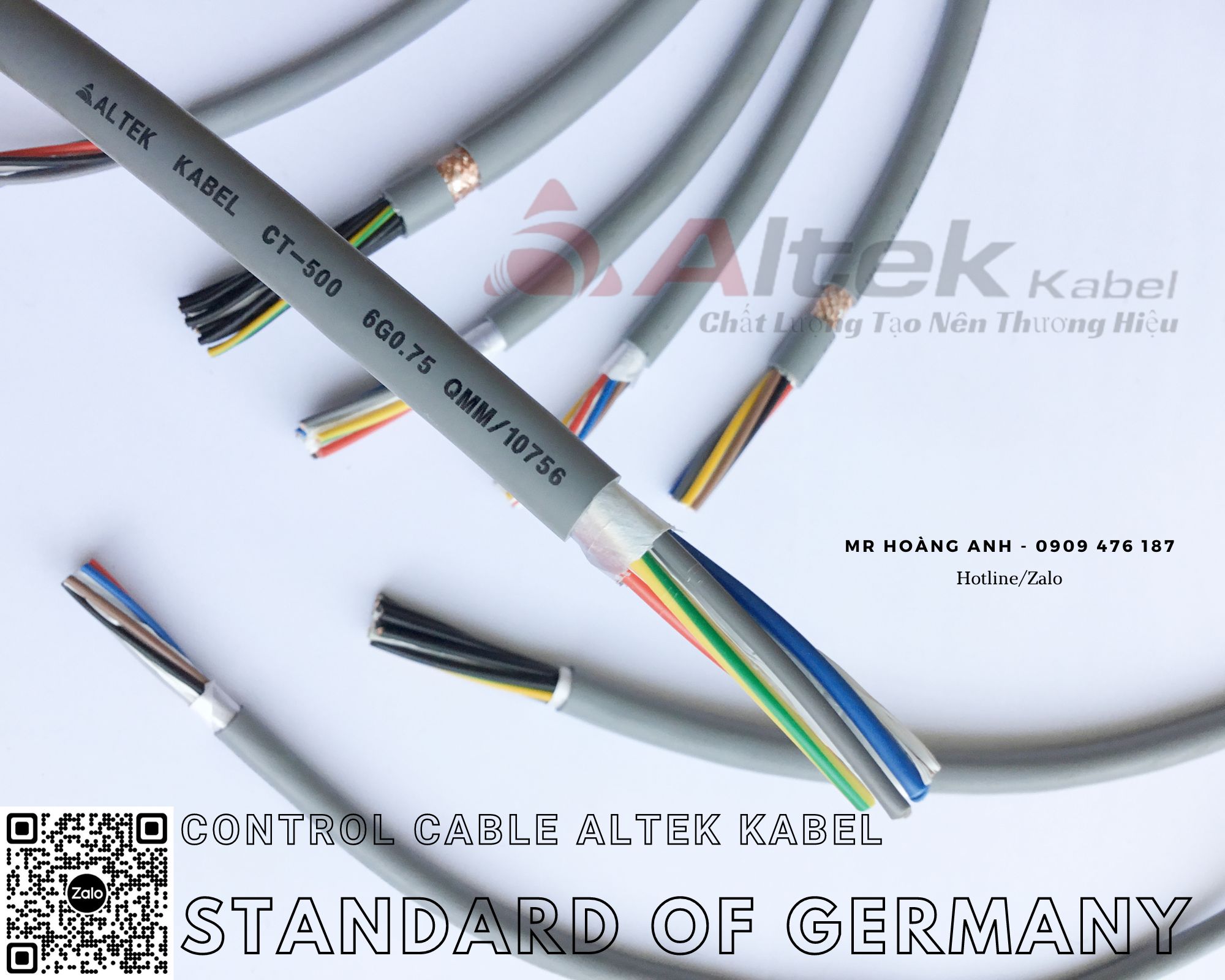 Cáp điều khiển chống nhiễu Altek Kabel - Tiêu chuẩn Châu Âu - Đức