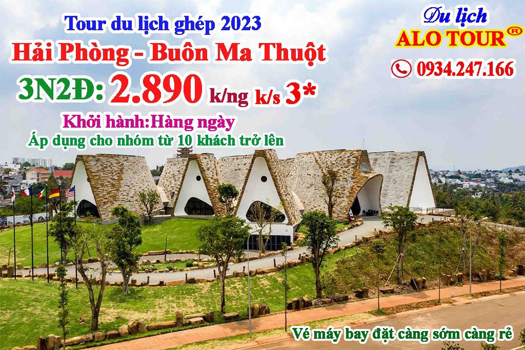 Tour du lịch ghép Hải Phòng - Buôn Ma Thuột 2023